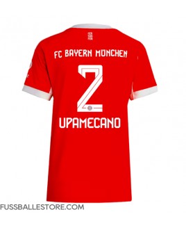 Günstige Bayern Munich Dayot Upamecano #2 Heimtrikot Damen 2025-26 Kurzarm